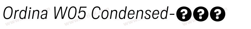 Ordina W05 Condensed字体转换 Ordina W05 Condensed字体转换